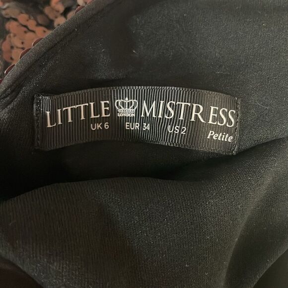 Little Mistress Sequin Dress, size 2. - Picture 4 of 7